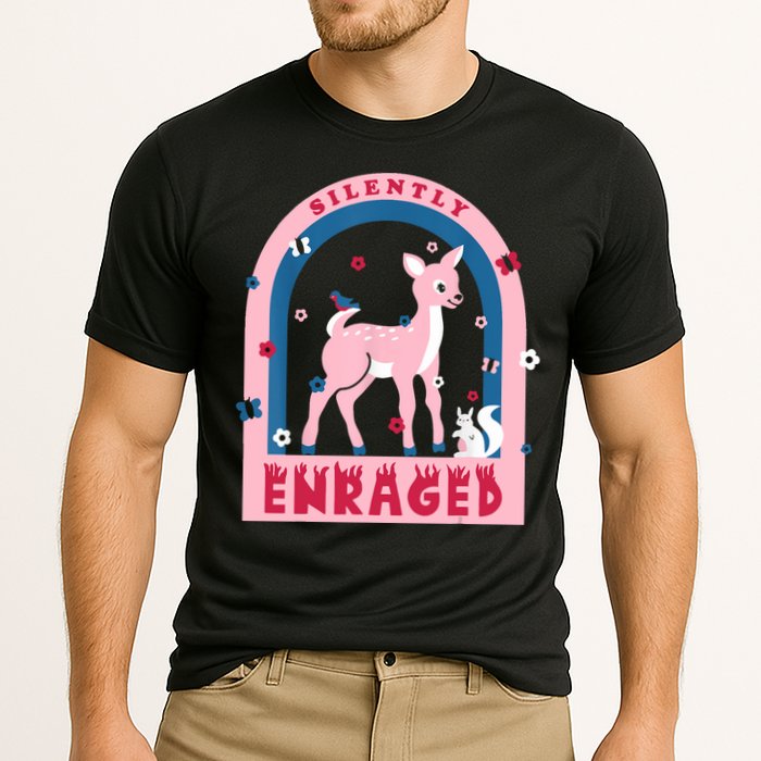 Silently Enraged Christmas Holidays Casual Cooling Performance Crew T-Shirt