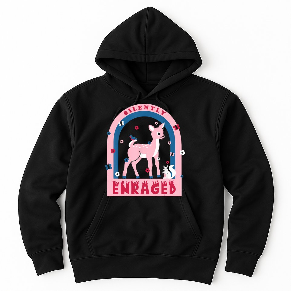 Silently Enraged Christmas Holidays Casual Hoodie