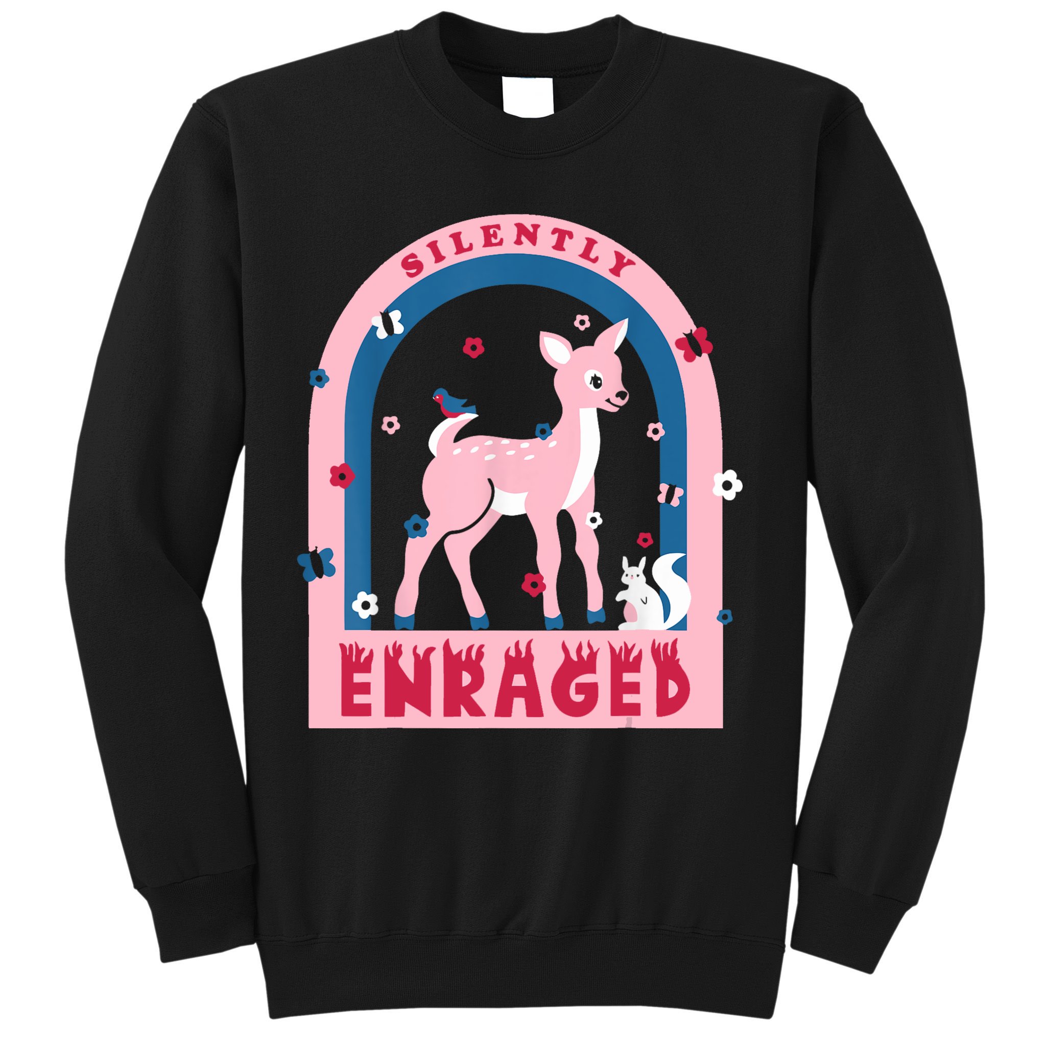 Silently Enraged Christmas Holidays Casual Sweatshirt