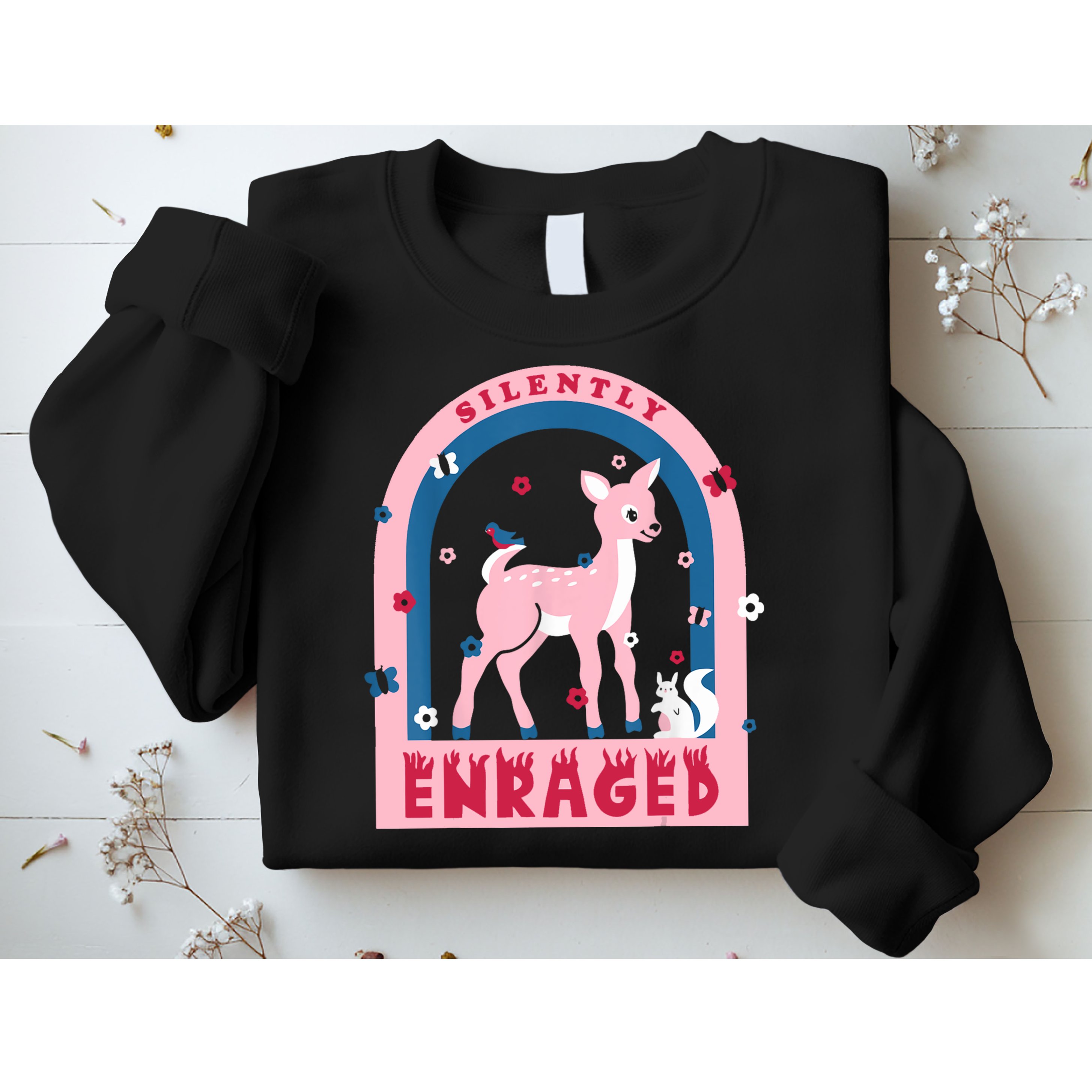 Silently Enraged Christmas Holidays Casual Sweatshirt
