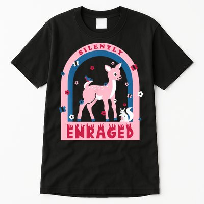 Silently Enraged Christmas Holidays Casual Tall T-Shirt