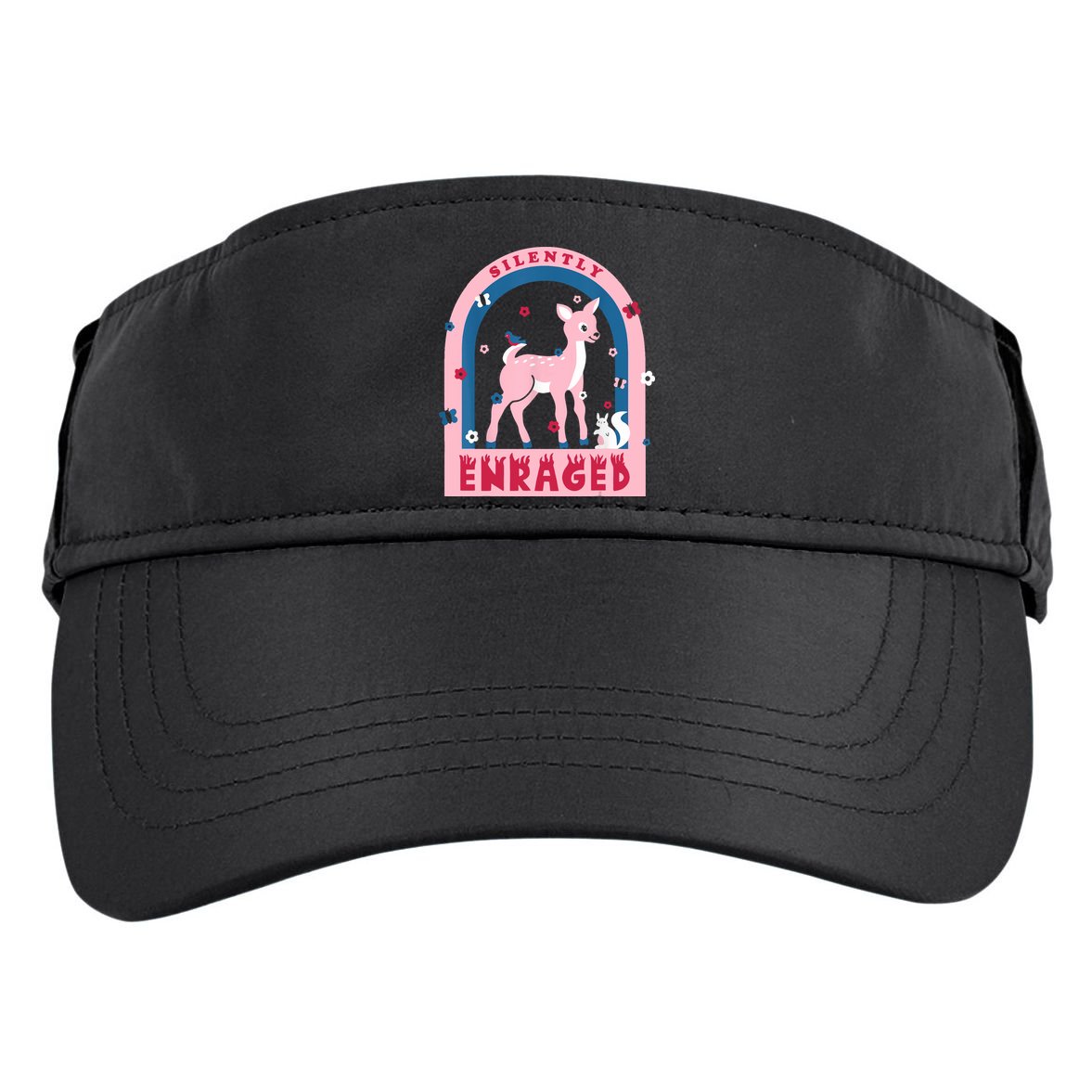 Silently Enraged Christmas Holidays Casual Adult Drive Performance Visor