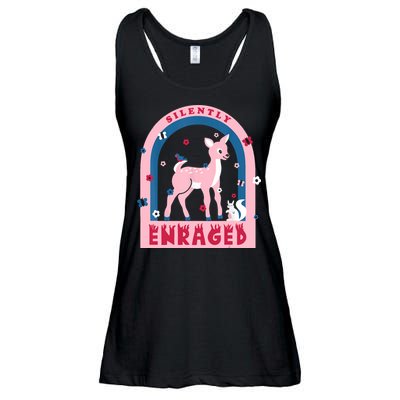 Silently Enraged Christmas Holidays Casual Ladies Essential Flowy Tank