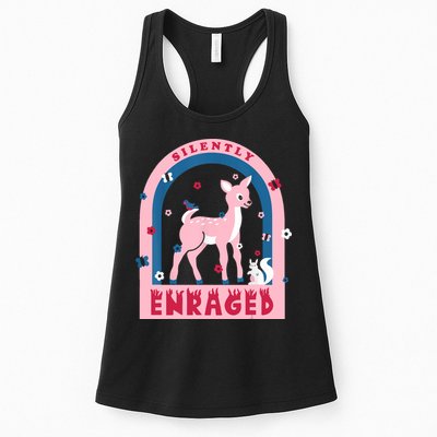 Silently Enraged Christmas Holidays Casual Womens Tank Top