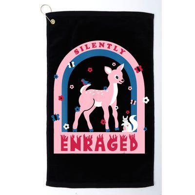 Silently Enraged Christmas Holidays Casual Golf Towel