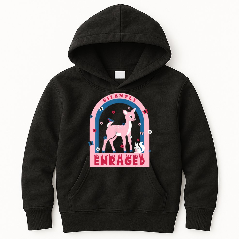 Silently Enraged Christmas Holidays Casual Kids Hoodie