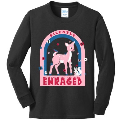 Silently Enraged Christmas Holidays Casual Kids Long Sleeve Shirt