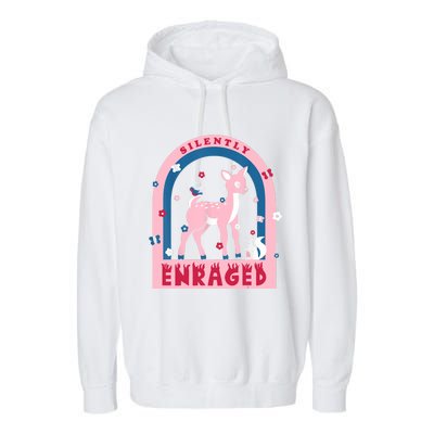 Silently Enraged Christmas Holidays Casual Garment-Dyed Fleece Hoodie