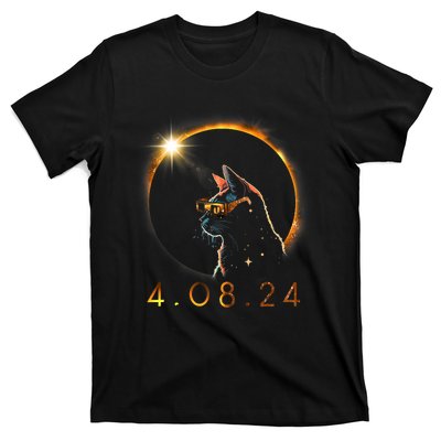 Solar Eclipse Cat Wearing Solar Eclipse Glasses T-Shirt