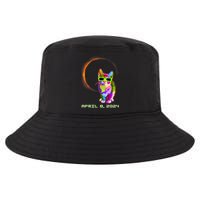 Solar Eclipse Cat Wearing Solar Eclipse Glasses Cool Comfort Performance Bucket Hat