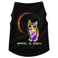 Solar Eclipse Cat Wearing Solar Eclipse Glasses Doggie Tank