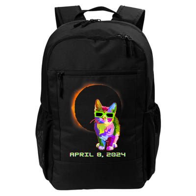 Solar Eclipse Cat Wearing Solar Eclipse Glasses Backpack