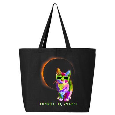 Solar Eclipse Cat Wearing Solar Eclipse Glasses 25L Jumbo Tote