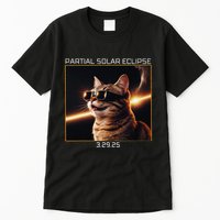 Solar Eclipse Cat 2025 Partial Solar Eclipse 03.29.25 Tall T-Shirt