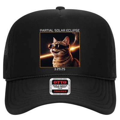 Solar Eclipse Cat 2025 Partial Solar Eclipse 03.29.25 Trucker Hat