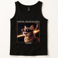 Solar Eclipse Cat 2025 Partial Solar Eclipse 03.29.25 Tank Top