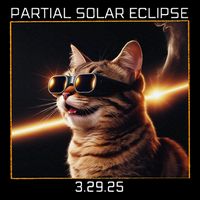 Solar Eclipse Cat 2025 Partial Solar Eclipse 03.29.25 Tank Top