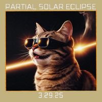 Solar Eclipse Cat 2025 Partial Solar Eclipse 03.29.25 Mousepad