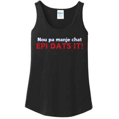 Springfield Eating Cats Haitian Creole Epi Dats It Ladies Essential Tank