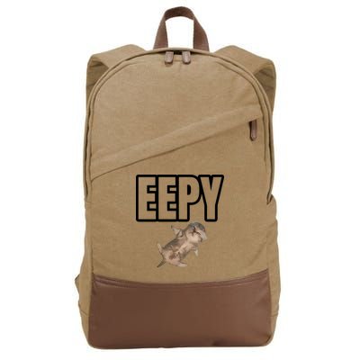 Sillystudio Eepy Cat Cotton Canvas Backpack