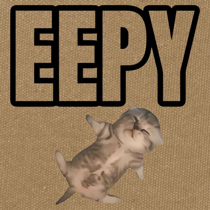 Sillystudio Eepy Cat Cotton Canvas Backpack