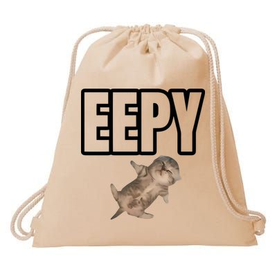 Sillystudio Eepy Cat Drawstring Bag
