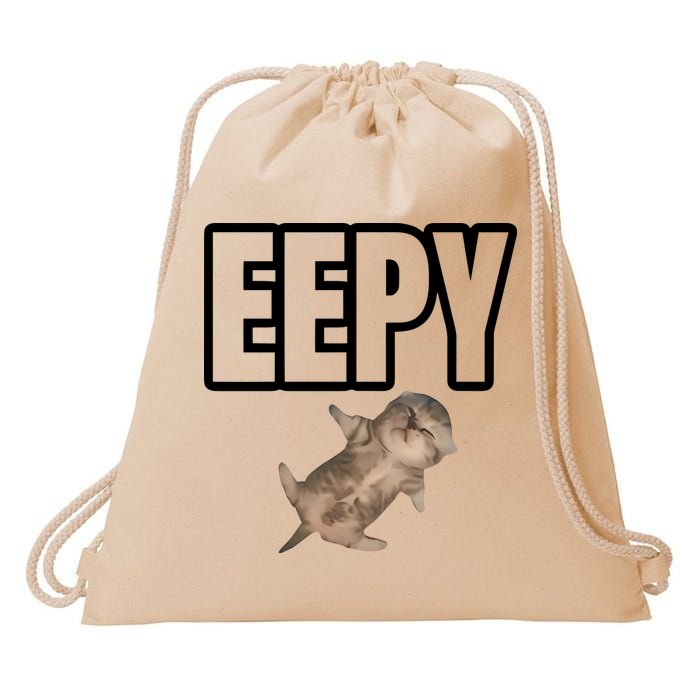 Sillystudio Eepy Cat Drawstring Bag