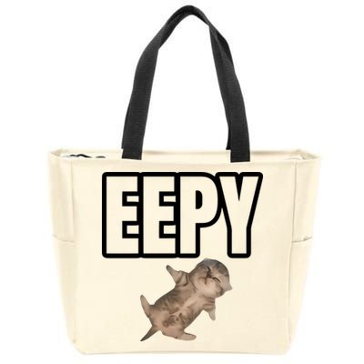 Sillystudio Eepy Cat Zip Tote Bag
