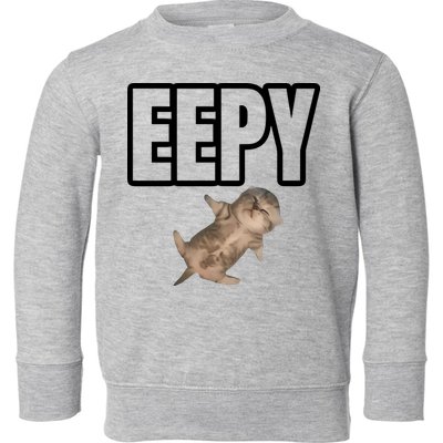 Sillystudio Eepy Cat Toddler Sweatshirt