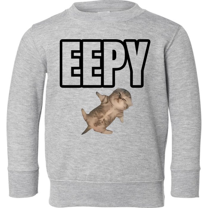 Sillystudio Eepy Cat Toddler Sweatshirt