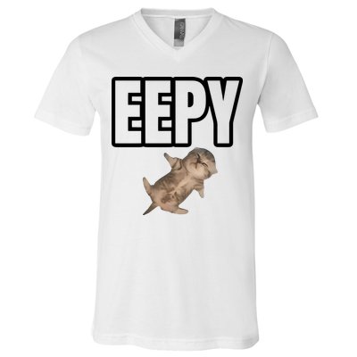 Sillystudio Eepy Cat V-Neck T-Shirt