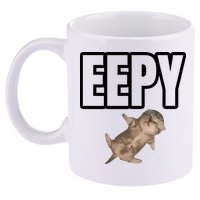 Sillystudio Eepy Cat 11oz C Handle Ceramic Mug