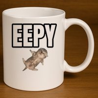 Sillystudio Eepy Cat 11oz C Handle Ceramic Mug