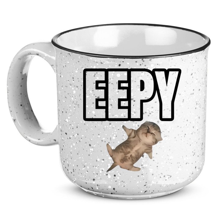 Sillystudio Eepy Cat 15oz Campfire Ceramic Mug