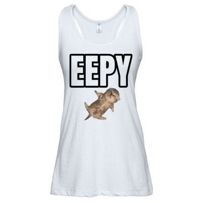 Sillystudio Eepy Cat Ladies Essential Flowy Tank