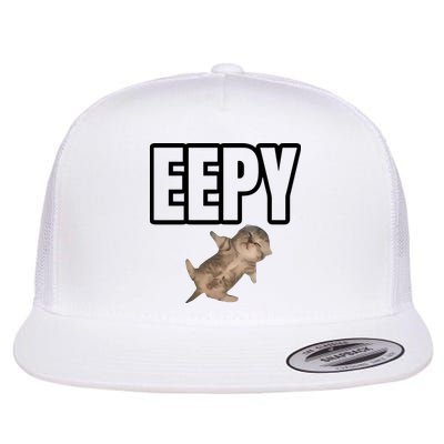 Sillystudio Eepy Cat Flat Bill Trucker Hat