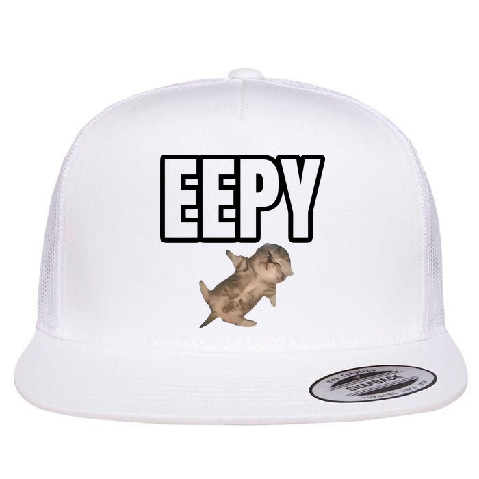 Sillystudio Eepy Cat Flat Bill Trucker Hat