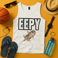 Sillystudio Eepy Cat Tank Top