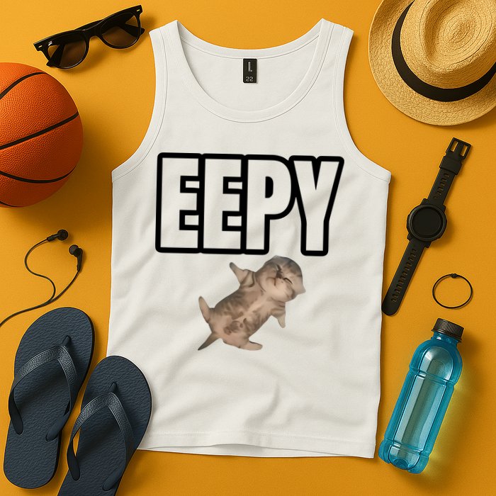 Sillystudio Eepy Cat Tank Top