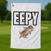 Sillystudio Eepy Cat Golf Towel