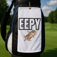 Sillystudio Eepy Cat Golf Towel