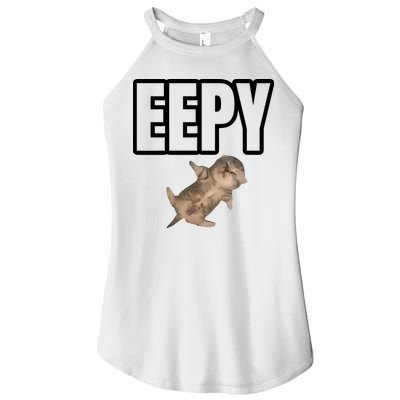 Sillystudio Eepy Cat Women's Perfect Tri Rocker Tank