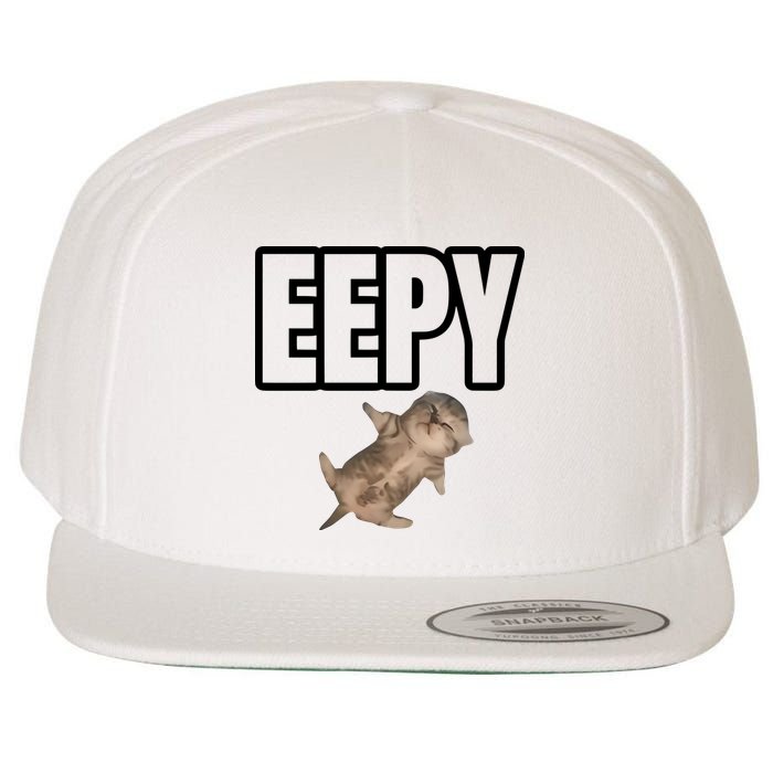 Sillystudio Eepy Cat Wool Snapback Cap
