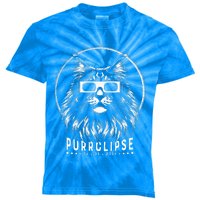 Solar Eclipse Cat With Glasses Purrclipse Date Kids Tie-Dye T-Shirt