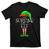 Surfing Elf Christmas Family Matching T-Shirt