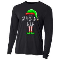 Surfing Elf Christmas Family Matching Cooling Performance Long Sleeve Crew