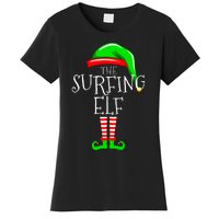 Surfing Elf Christmas Family Matching Women's T-Shirt