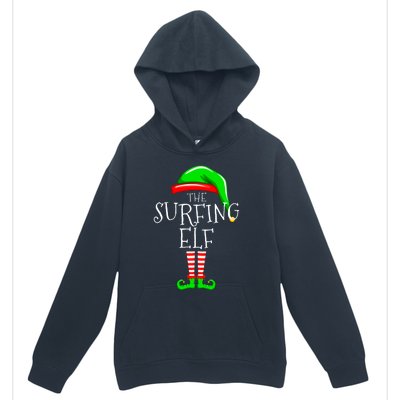 Surfing Elf Christmas Family Matching Urban Pullover Hoodie