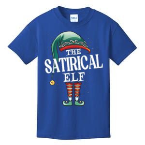 Satirical Elf Christmas Group Xmas Pajama Party Cute Gift Kids T-Shirt