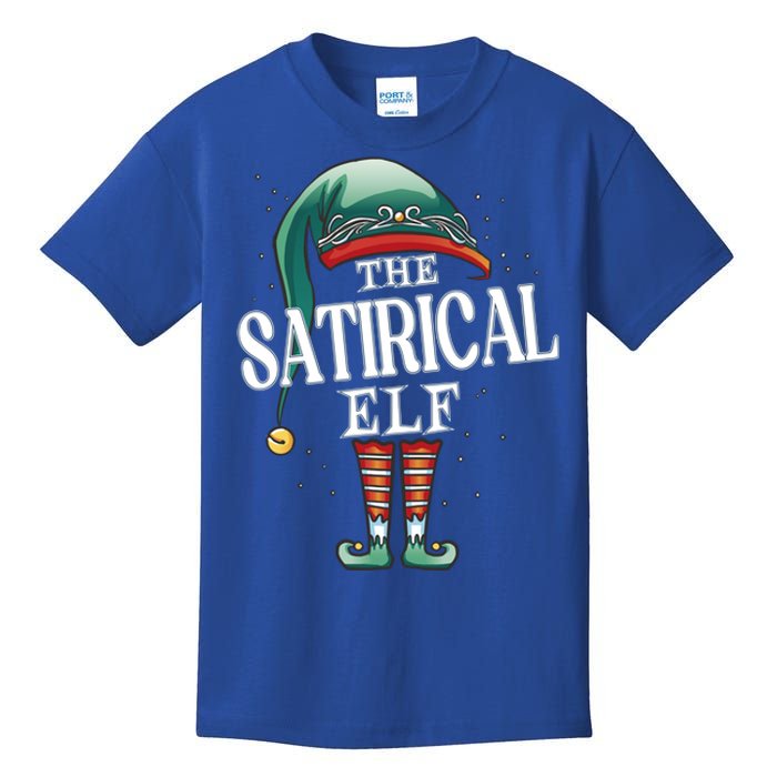 Satirical Elf Christmas Group Xmas Pajama Party Cute Gift Kids T-Shirt